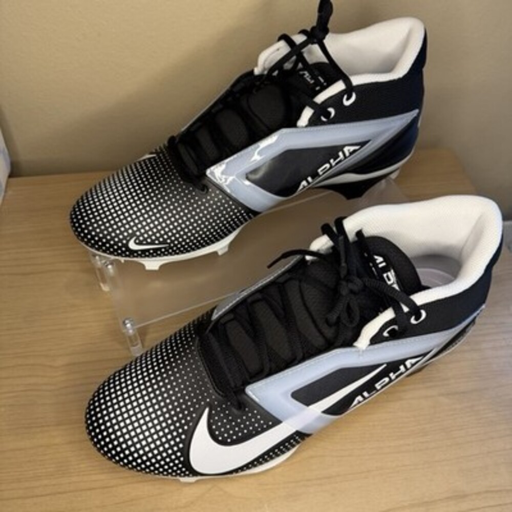 SIZE 14 Nike Alpha Menace 4 Pro NFL Lineman Football Cleats Black FZ7702-005